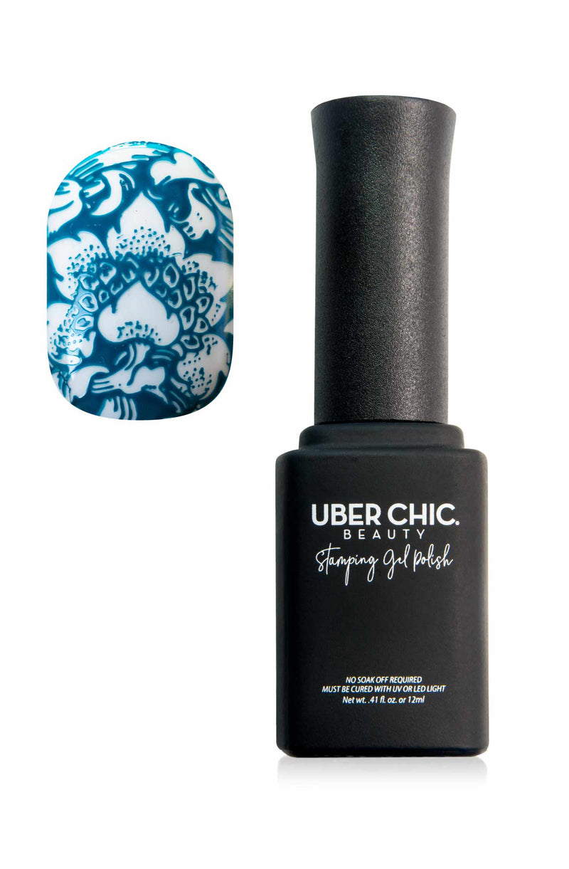 UberChic Beauty - Teal of the Ball Stamping Gel Polish