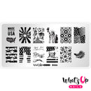 Whats Up Nails - B066 Slice of Americana Stamping Plate