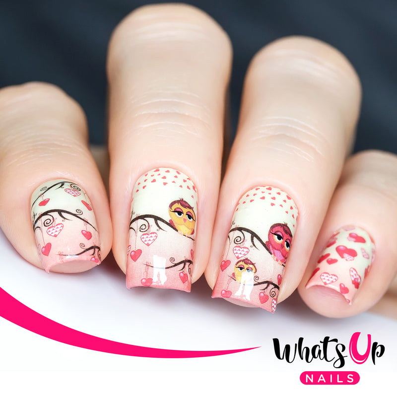 Whats Up Nails - P056 Owl Always Love You Water Decals