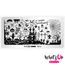 Whats Up Nails - A012 Happy Halloween Stamping Plate