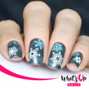Whats Up Nails - A014 Holiday Snowfall Stamping Plate