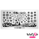 Whats Up Nails - A014 Holiday Snowfall Stamping Plate