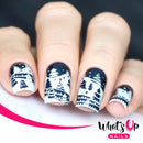 Whats Up Nails - A014 Holiday Snowfall Stamping Plate