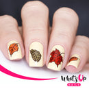 Whats Up Nails - A021 Leaf Pile Stamping Plate