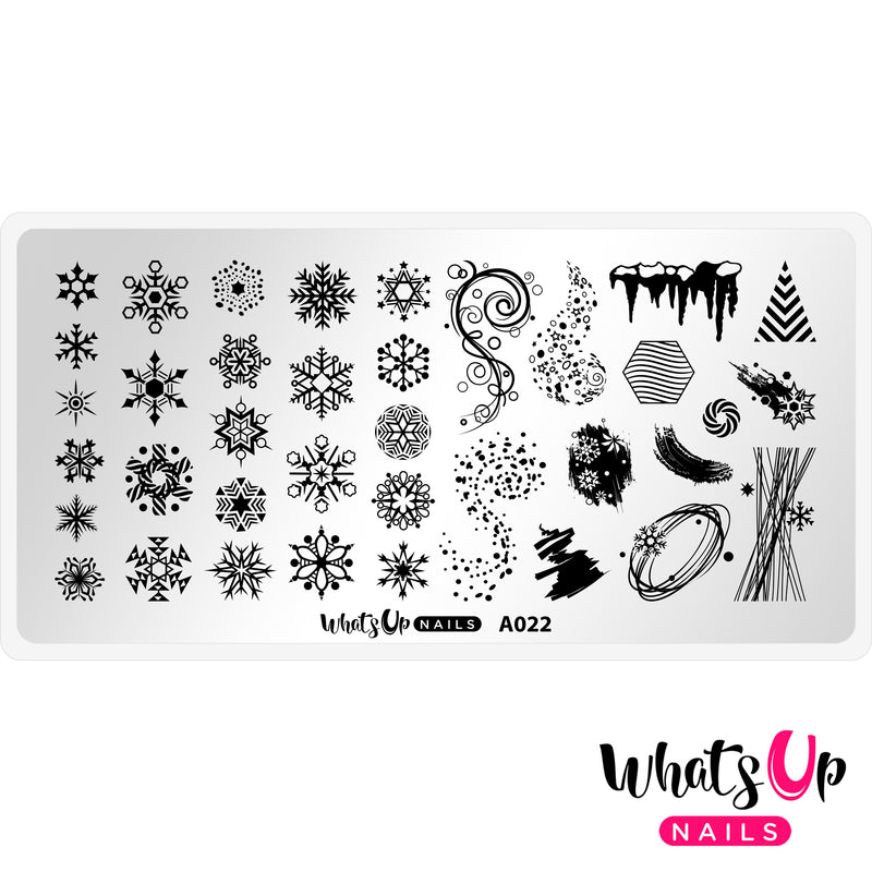 Whats Up Nails - A022 Back to Flurality Stamping Plate