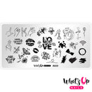 Whats Up Nails - A023 When in Love Stamping Plate