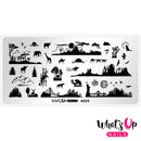 Whats Up Nails - A024 Backlit Scenery Stamping Plate