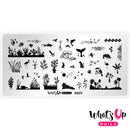 Whats Up Nails - A025 Silhouette Menagerie Stamping Plate