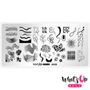 Whats Up Nails - A026 All Lined Up Stamping Plate