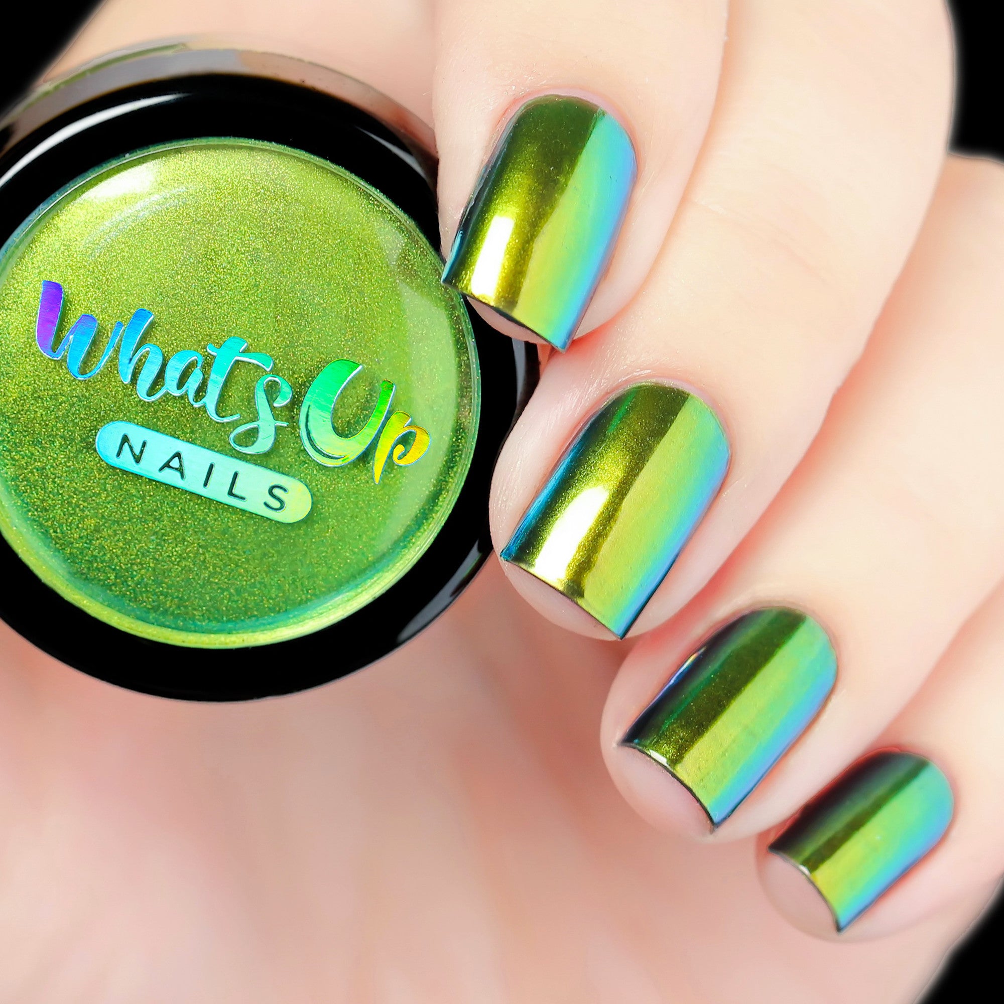 Absinthe Powder Whats Up Nails - Absinthe Chrome Powder