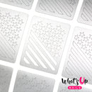 Whats Up Nails - American Flag Stencils