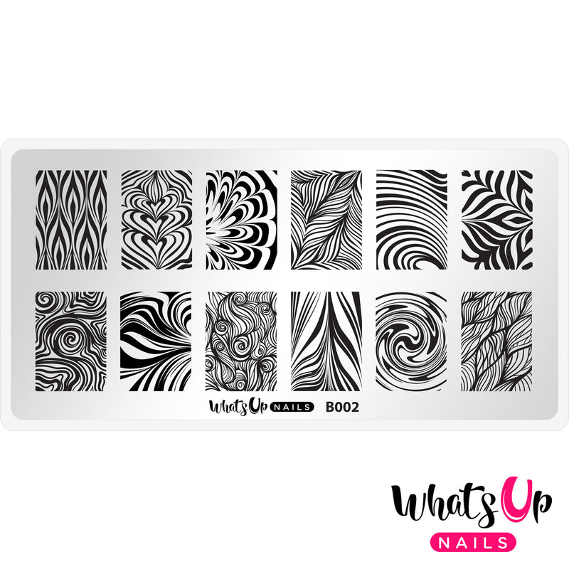 Whats Up Nails - B002 Water Marble to Perfection Stamping Plate