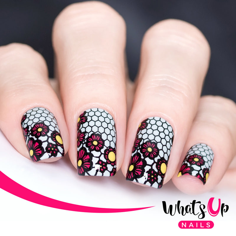 Whats Up Nails - B004 Seductive Lace Stamping Plate