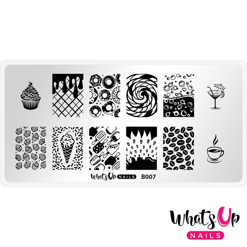 Whats Up Nails - B075 Somewhere in Bee-tween Stamping Plate