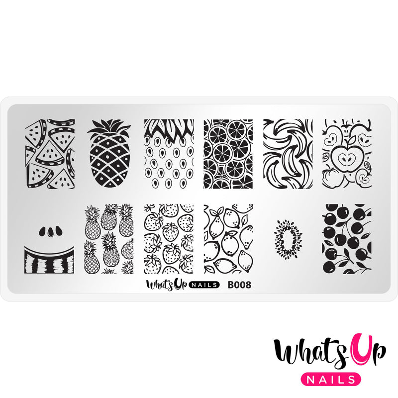 Whats Up Nails - B008 Summer Seeds Stamping Plate