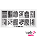 Whats Up Nails - B009 Lost in Aztec Stamping Plate