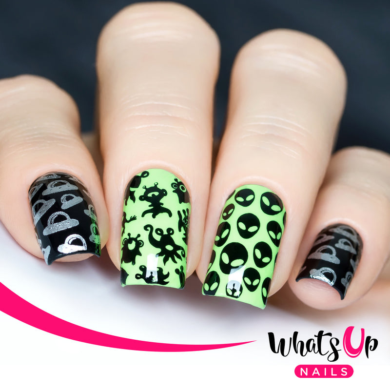 Whats Up Nails - B011 Intergalactic Encounters Stamping Plate
