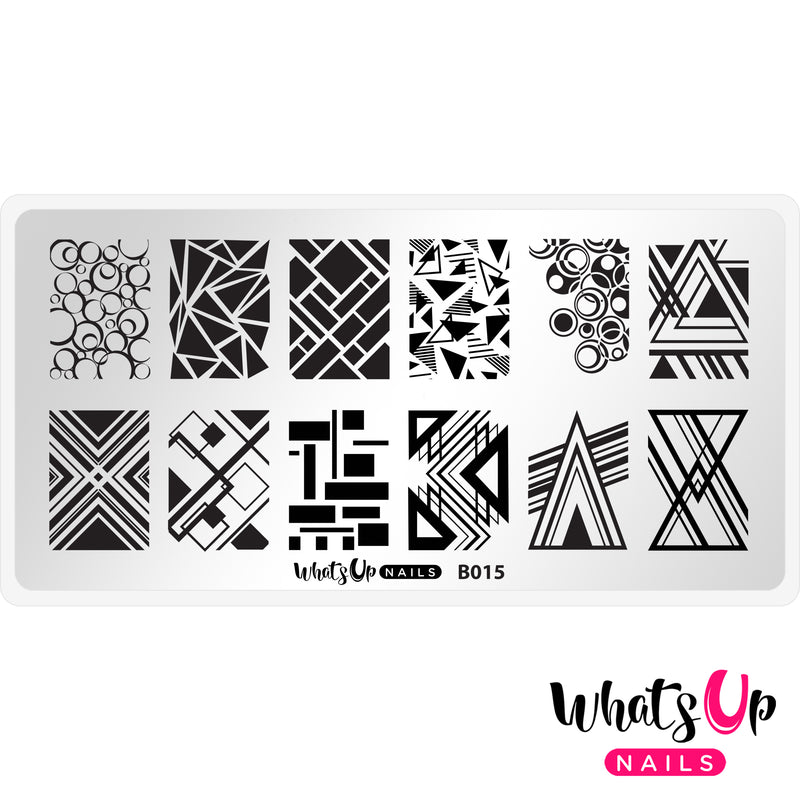 Whats Up Nails - B015 Geo-Radical Stamping Plate