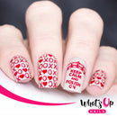 Whats Up Nails - B019 Words of Emotions Stamping Plate