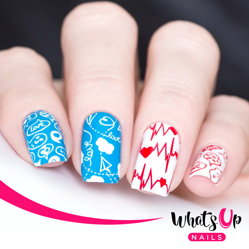 Whats Up Nails - B024 Love Is Everywhere Stamping Plate
