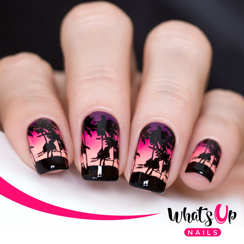 Whats Up Nails - B028 Tropical Escape Stamping Plate