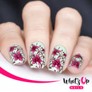 Whats Up Nails - B032 Floral Swirls Stamping Plate
