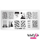 Whats Up Nails - B036 Eeks and Screams Stamping Plate