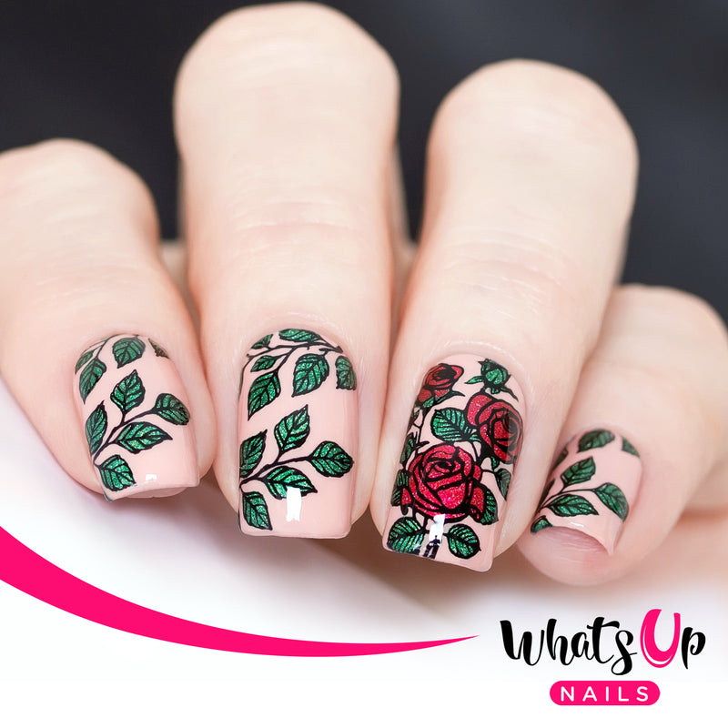 Whats Up Nails - B037 Growing Beauty Stamping Plate