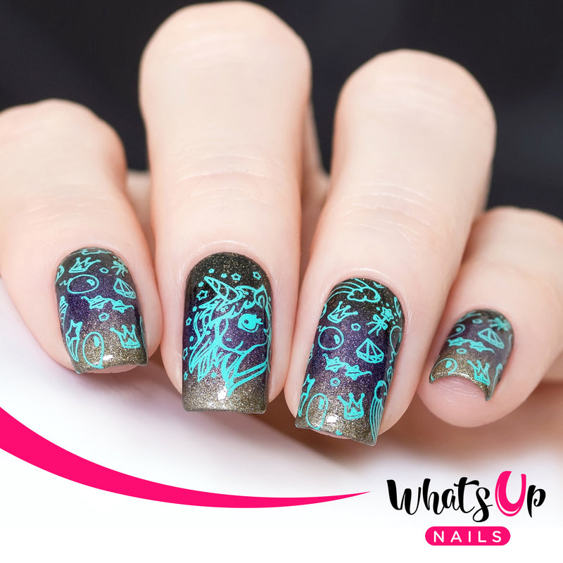 Whats Up Nails - B042 Head in the Clouds Stamping Plate
