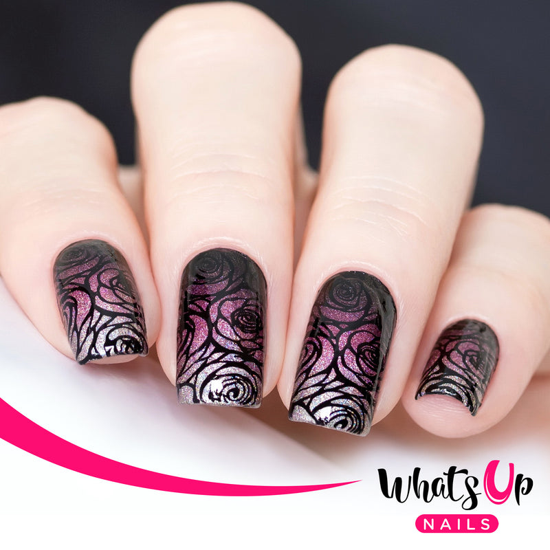 Whats Up Nails - B044 From Ground Comes Life Stamping Plate