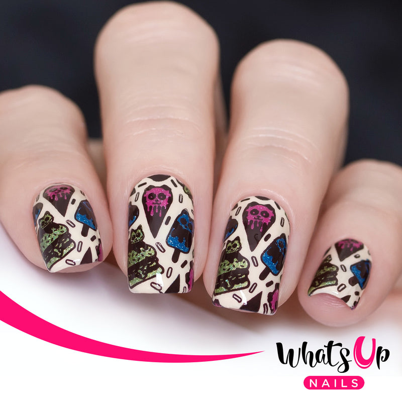 Whats Up Nails - B047 Everyday is Caturday Stamping Plate