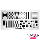 Whats Up Nails - B048 Simple Shapes Stamping Plate