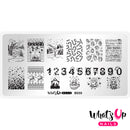 Whats Up Nails - B050 Count On Me! Stamping Plate