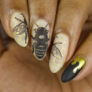 Whats Up Nails - B075 Somewhere in Bee-tween Stamping Plate