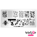 Whats Up Nails - B075 Somewhere in Bee-tween Stamping Plate