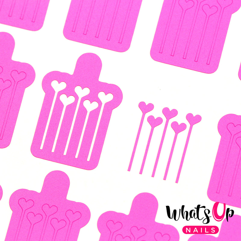 Whats Up Nails - Balloons Stencils
