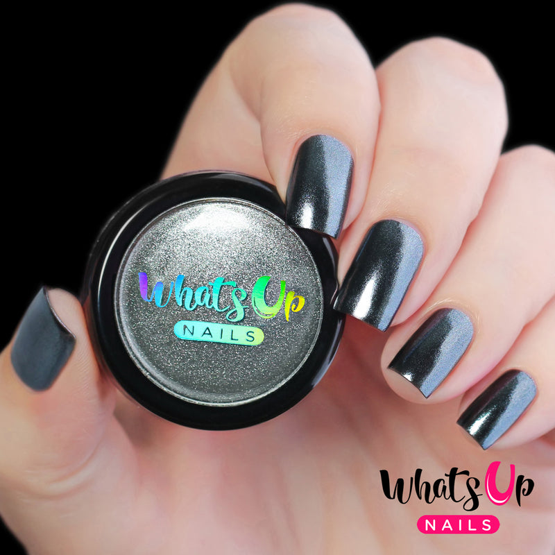 Whats Up Nails - Black Chrome Powder (Discontinued)