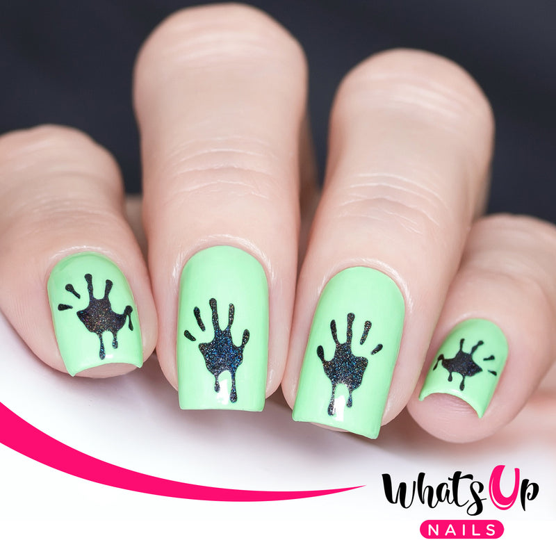 Whats Up Nails - Bloody Hands Stencils