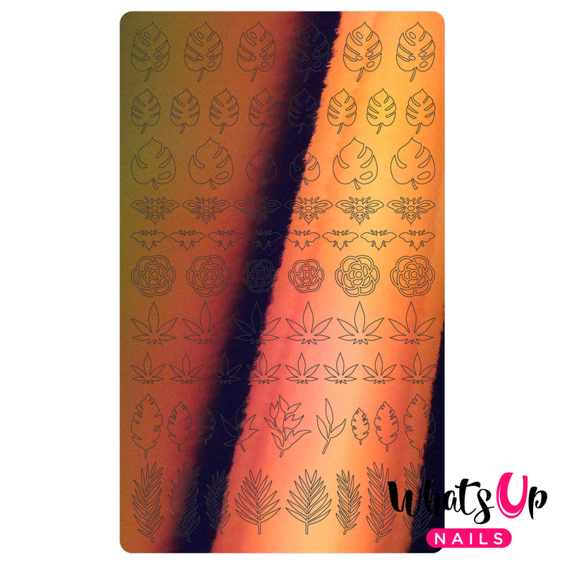 Whats Up Nails - Botanical Garden Stickers (Orange) - Daily Charme Collaboration  (Discontinued)