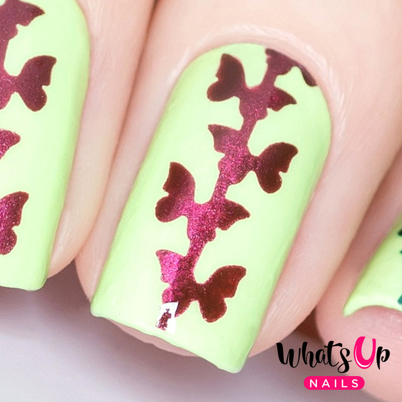 Whats Up Nails - Butterfly Chain Stencils