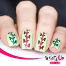 Whats Up Nails - Butterfly Chain Stencils