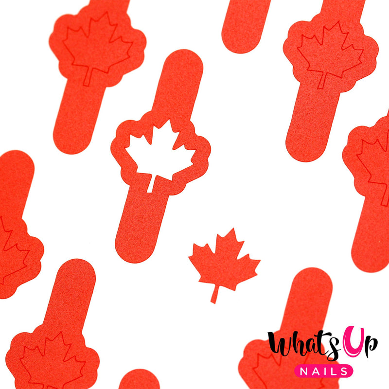 Whats Up Nails - Canadian Flag Stencils