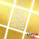 Whats Up Nails - Cheetah Hearts Stencils