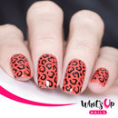 Whats Up Nails - Cheetah Hearts Stencils