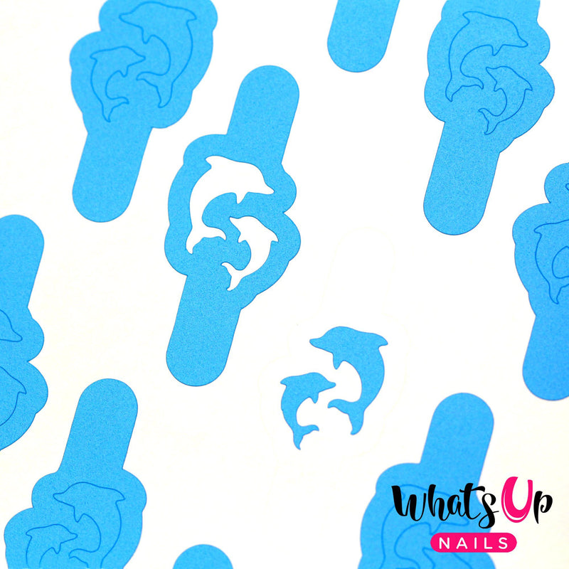 Whats Up Nails - Dolphins Stencils