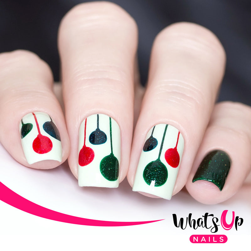 Whats Up Nails - Festive Globes Stencils