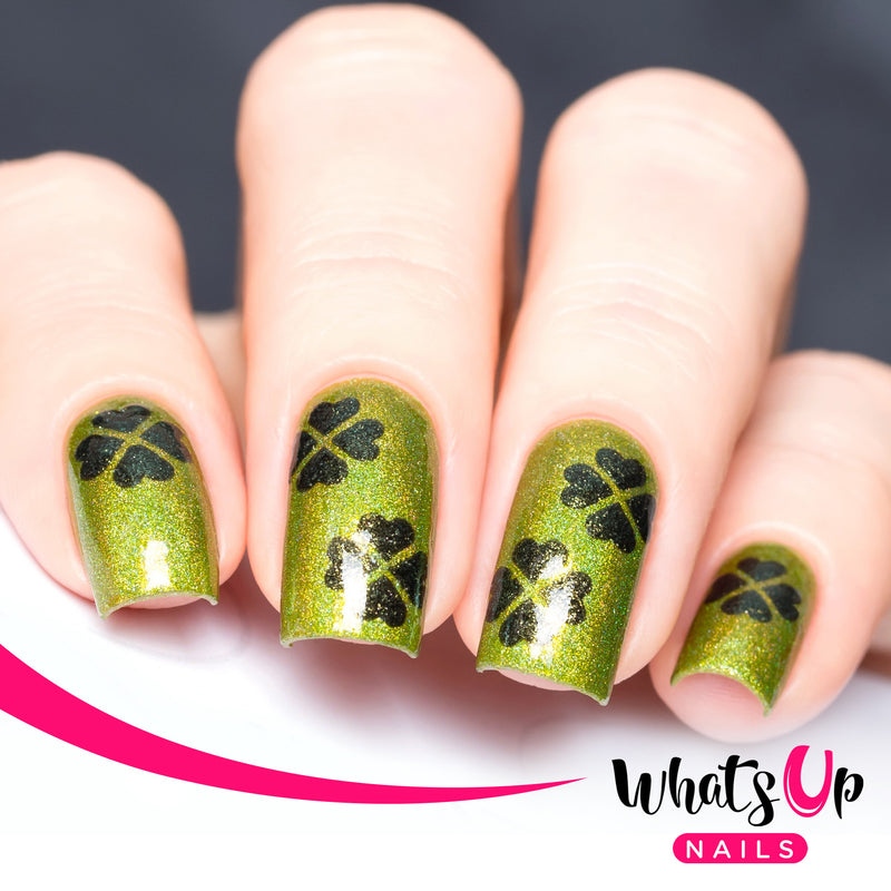 Whats Up Nails - Four Leaf Stencils