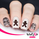 Whats Up Nails - Gingerbread Man Stencils