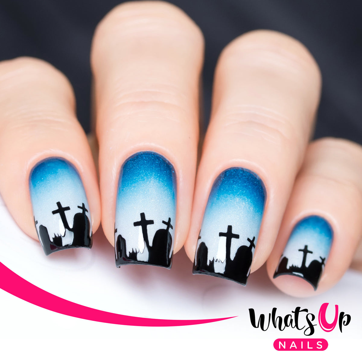 Midnight Graveyard Nail Inspiration