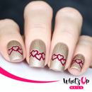 Whats Up Nails - Heart Chain Stencils